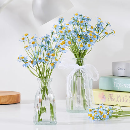 Small White Daisy Flowers Artificial,6 Bouquet/36Pcs 10 Inch Fake Daisies,Cute Spring Wildflowers for Centerpiece Table Decor