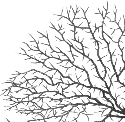 2Pcs Sea Fan Coral Decorations, Red Simulation Sea Coral Branch for Aquarium Ornament Fish Tank Landscape (11.8inch+6.7inch)
