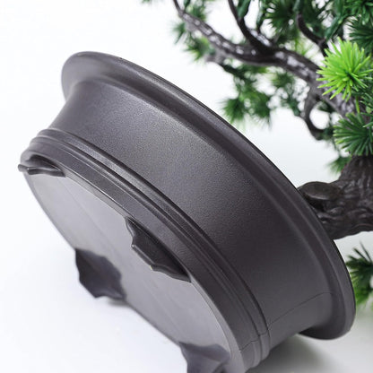 Artificial Plants Indoor Faux Bonsai Tree with Pot for Home Office Shelf Desk Decor, 9.5" Tall, Green
