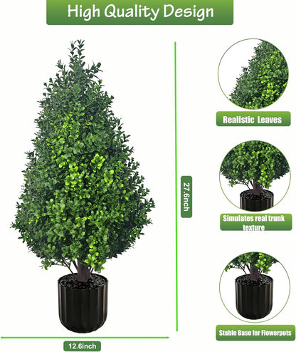 3.7FT Artificial Bougainvillea Tree, Faux Silk Flowering Potted Plant with Realistic Wood Trunk for Indoor Outdoor Home Decor, Front Porch, Patio & Garden