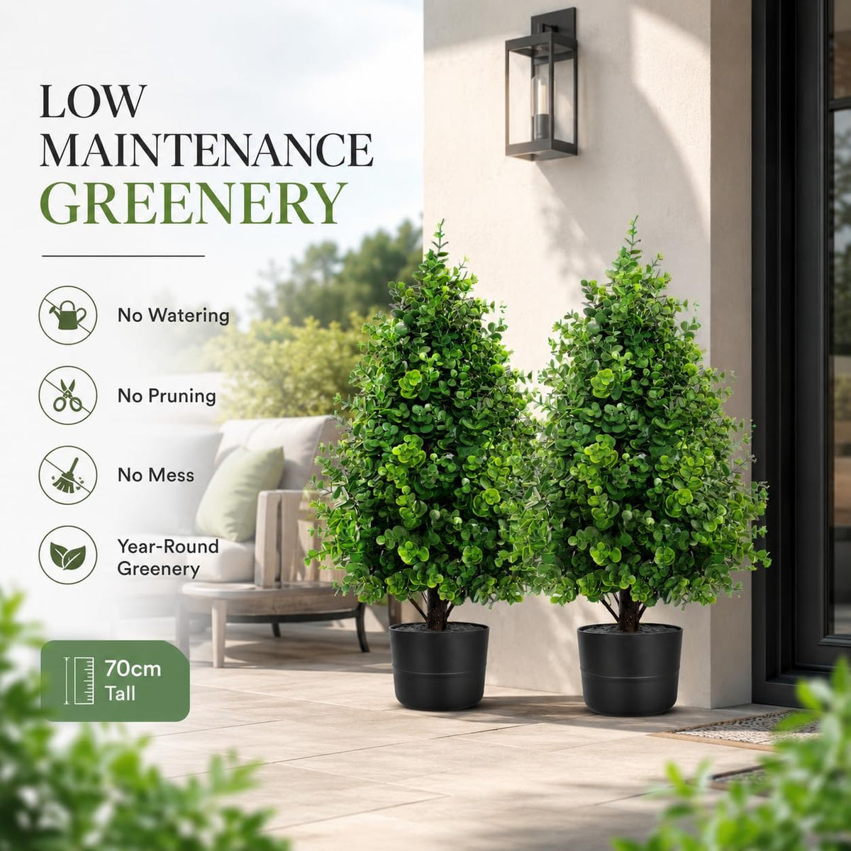 3.7FT Artificial Bougainvillea Tree, Faux Silk Flowering Potted Plant with Realistic Wood Trunk for Indoor Outdoor Home Decor, Front Porch, Patio & Garden