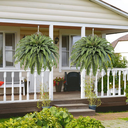 50" Fake Ferns Artificial Plants Large, 98 Artificial Ferns Outdoors Decor