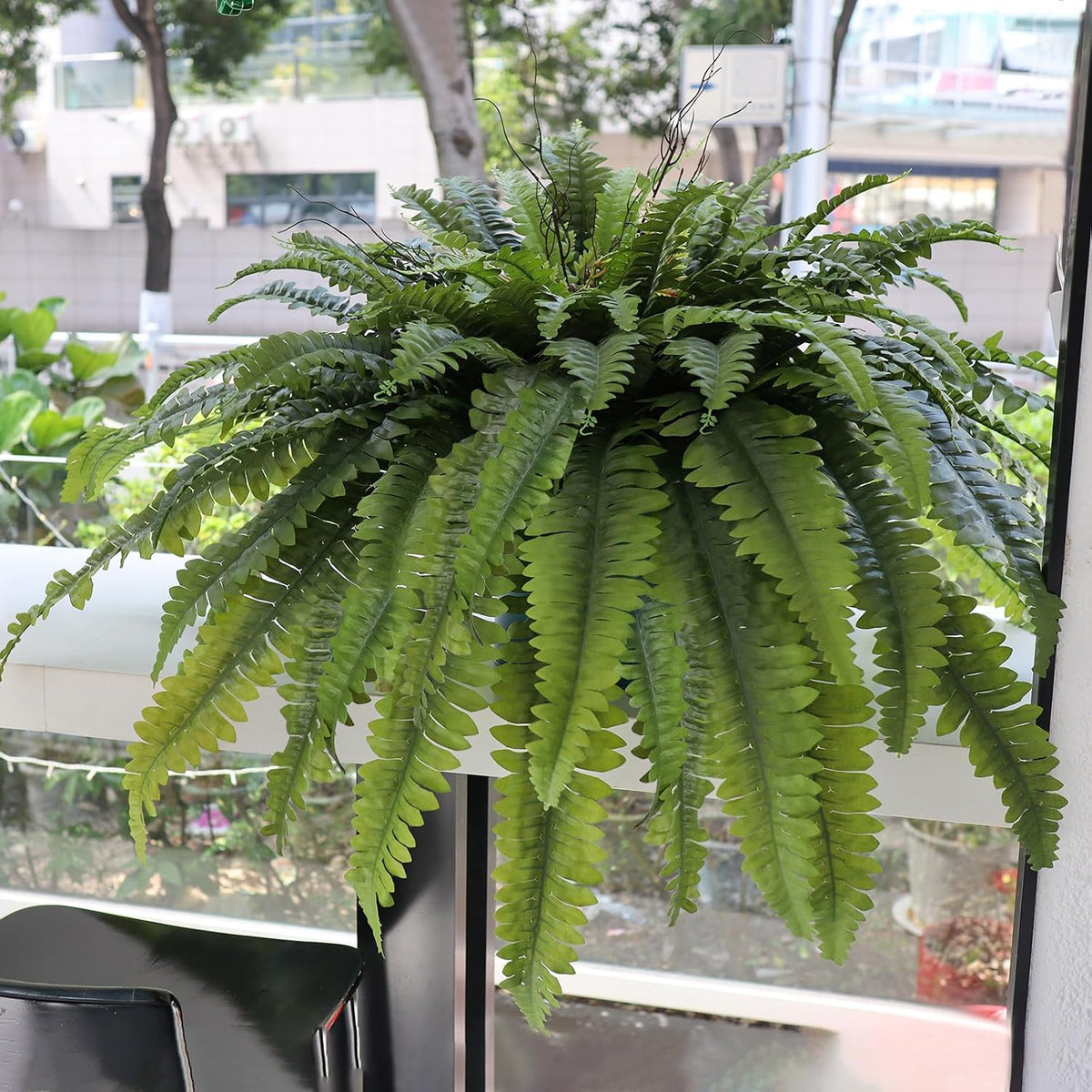 50" Fake Ferns Artificial Plants Large, 98 Artificial Ferns Outdoors Decor