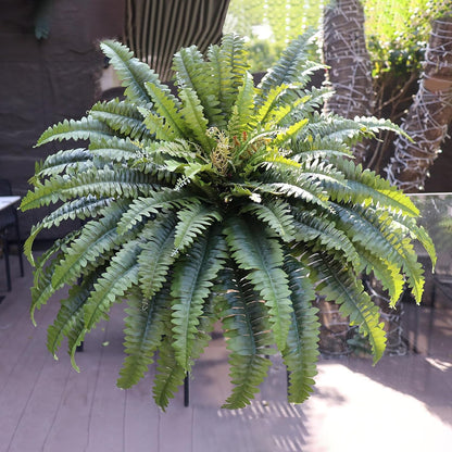 50" Fake Ferns Artificial Plants Large, 98 Artificial Ferns Outdoors Decor