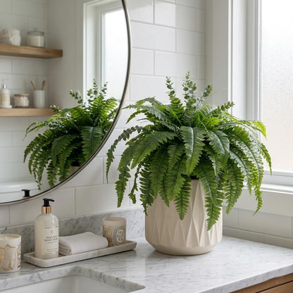 50" Fake Ferns Artificial Plants Large, 98 Artificial Ferns Outdoors Decor