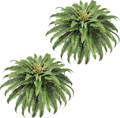 50" Fake Ferns Artificial Plants Large, 98 Artificial Ferns Outdoors Decor