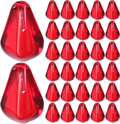 Simulated Pomegranate 100Pcs Red Decorative Fruit Beads for Home Kitchen Display and Food Photography Props