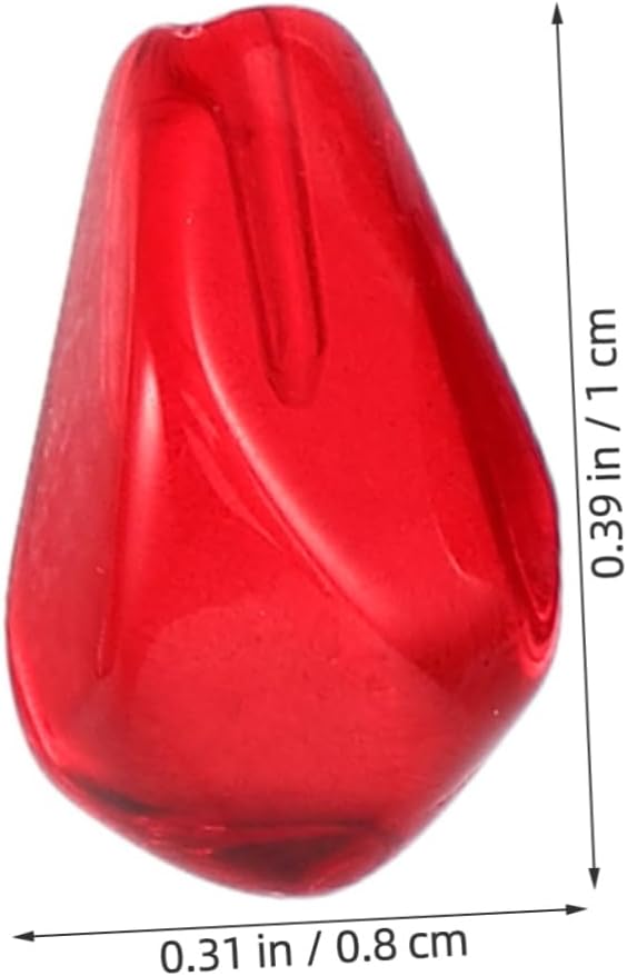 Simulated Pomegranate 100Pcs Red Decorative Fruit Beads for Home Kitchen Display and Food Photography Props