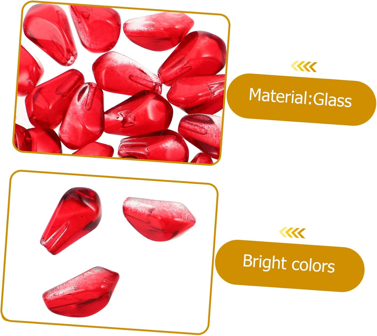 Simulated Pomegranate 100Pcs Red Decorative Fruit Beads for Home Kitchen Display and Food Photography Props
