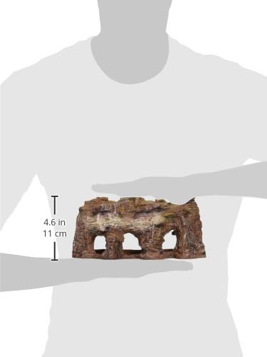 Grotto Natural Cliff Rock-Scape Cave Hide Out – Terrarium and Aquarium Décor for Reptiles, Amphibians, Fish, and Other Small Animals – Medium Size (RR700)
