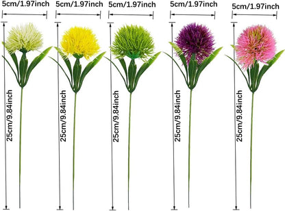 15 Pcs Dandelion Artificial Flowers Plants Bouquet Plastic Flower for Home Decoration/Wedding Decor (Yellow)