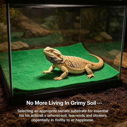 Forest Floor Turtle Bedding Reptile Carpet Mat for 30-65 Gallon Tanks