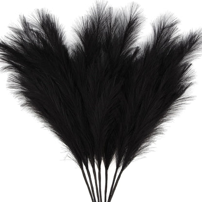 Faux Pampas Grass Decor 17" Handmade Flower Boho Decor Beige