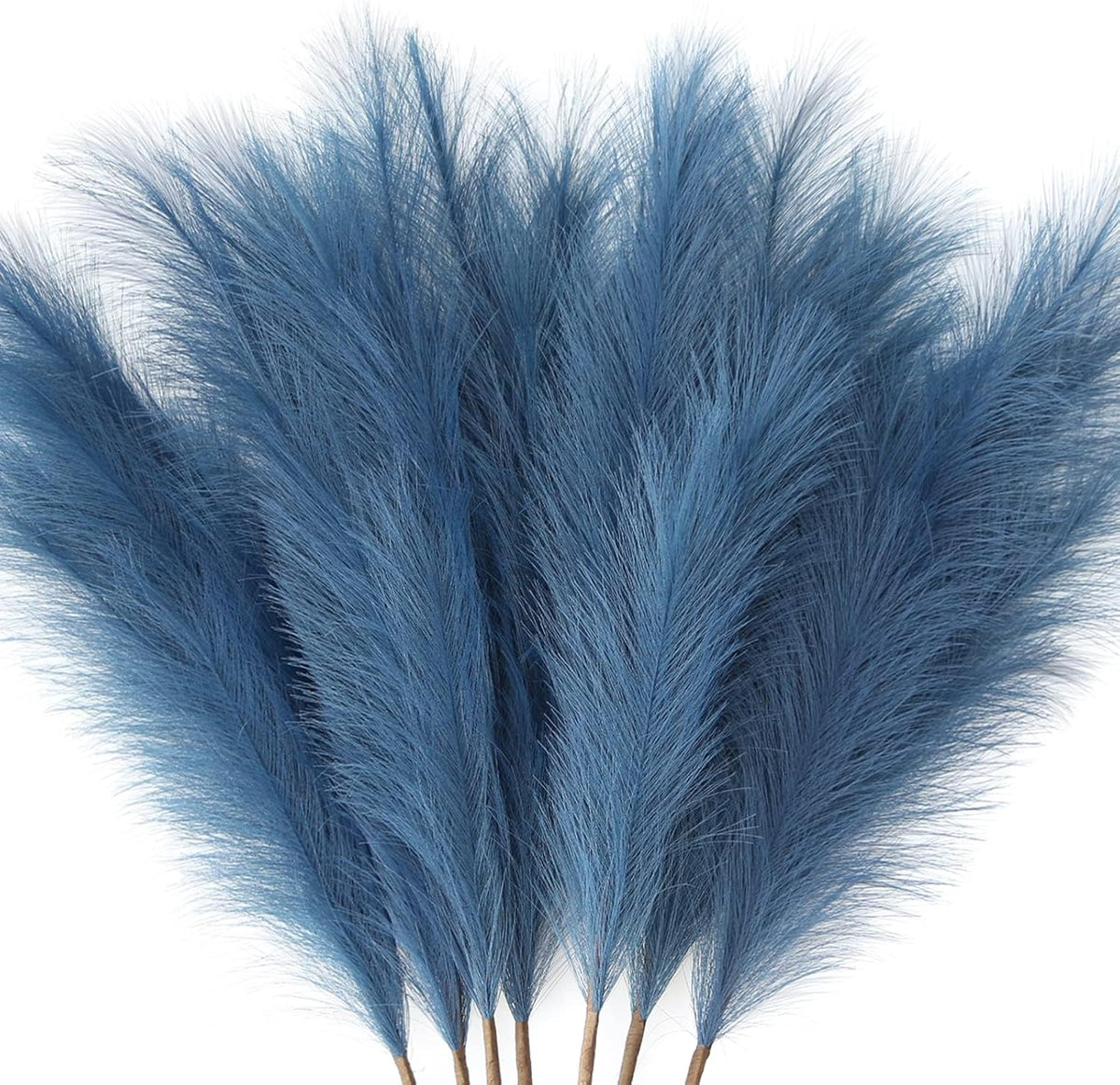 Faux Pampas Grass Decor 17" Handmade Flower Boho Decor Beige