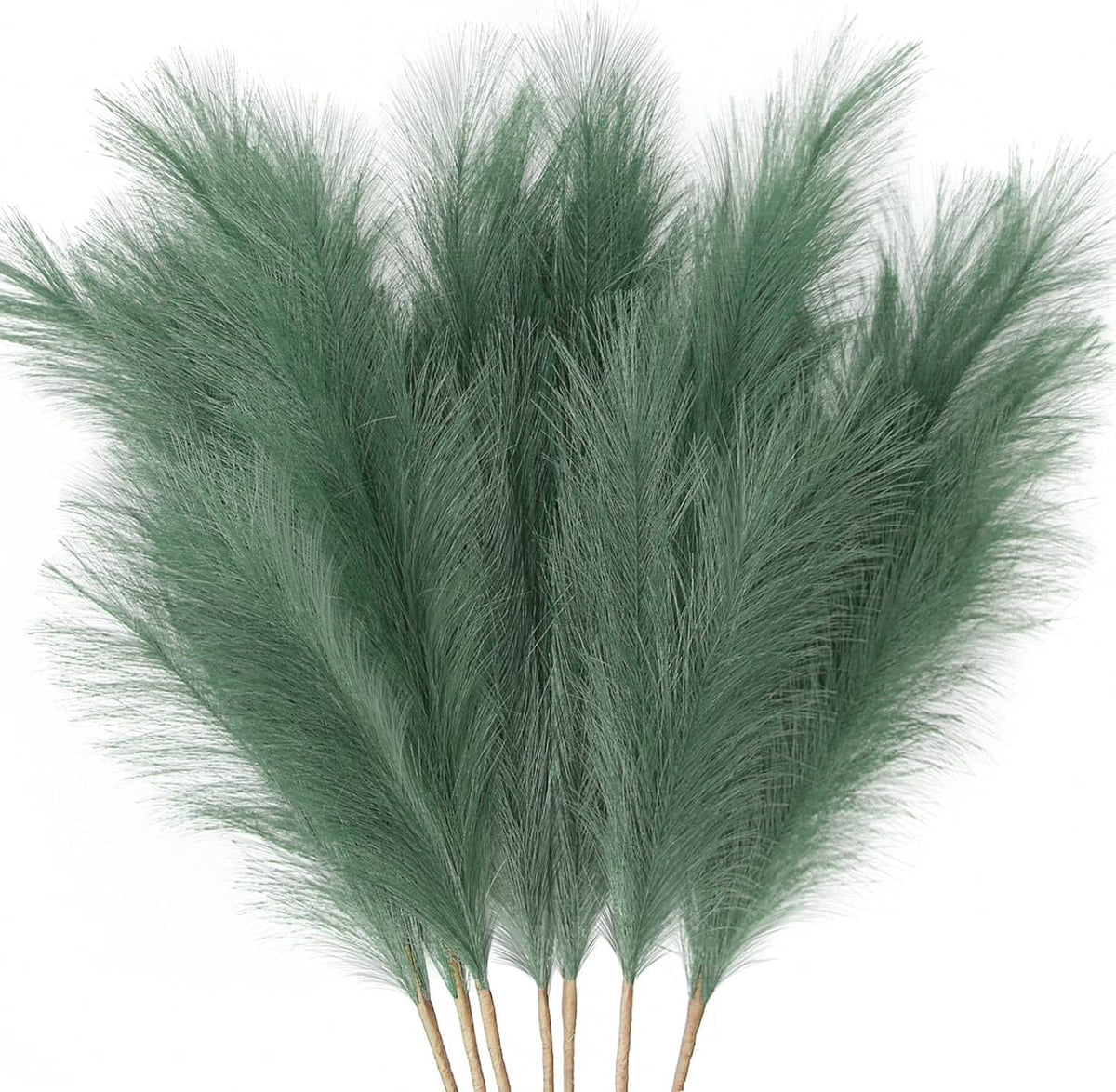 Faux Pampas Grass Decor 17" Handmade Flower Boho Decor Beige