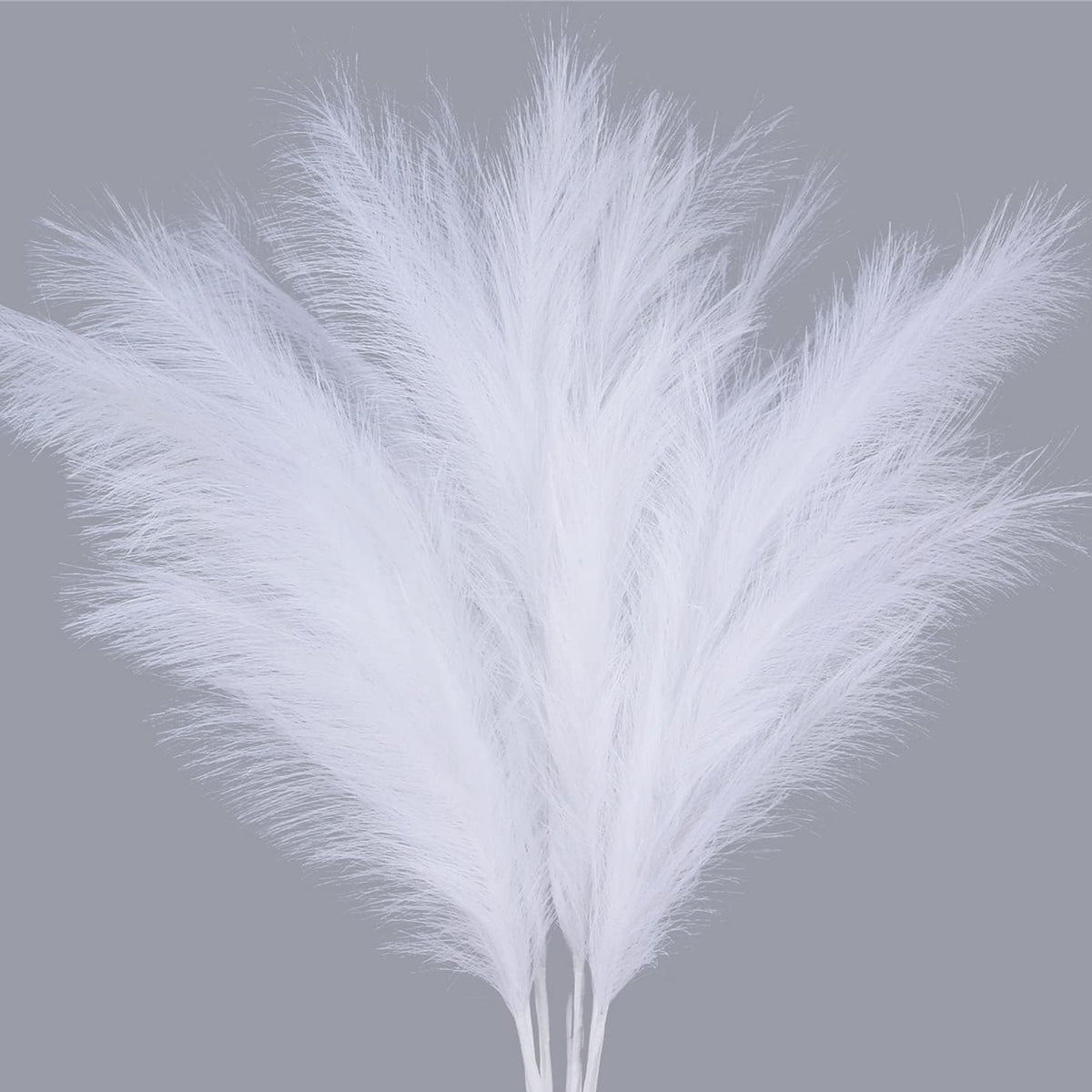 Faux Pampas Grass Decor 17" Handmade Flower Boho Decor Beige