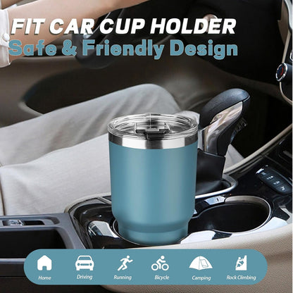 20 oz Tumbler with Lids and Straws, Stainless Steel Insulated Coffee Tumbler, Double Wall Vacuum Insulated Travel Mug Cup, Leakproof Thermal Coffee Cup for Hot and Cold Drinks (Yellow)