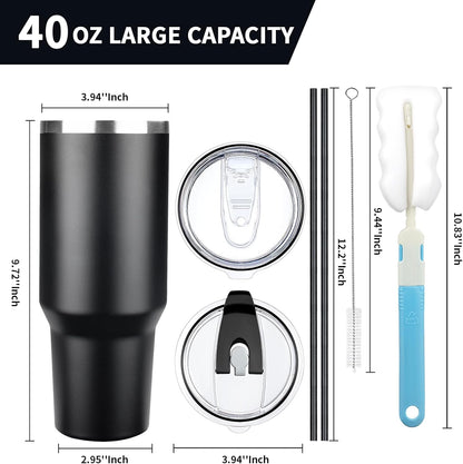 20 oz Tumbler with Lids and Straws, Stainless Steel Insulated Coffee Tumbler, Double Wall Vacuum Insulated Travel Mug Cup, Leakproof Thermal Coffee Cup for Hot and Cold Drinks (Yellow)