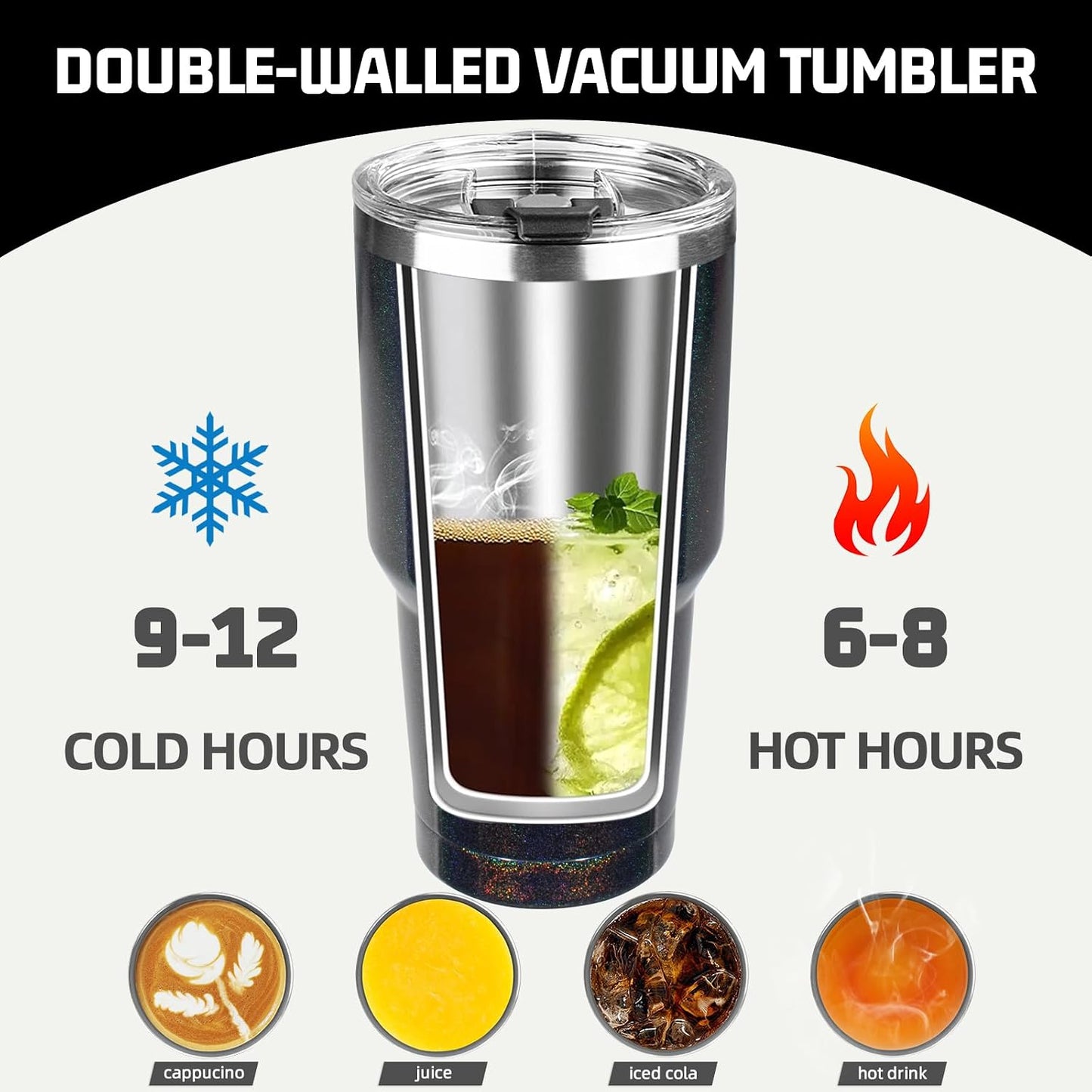20 oz Tumbler with Lids and Straws, Stainless Steel Insulated Coffee Tumbler, Double Wall Vacuum Insulated Travel Mug Cup, Leakproof Thermal Coffee Cup for Hot and Cold Drinks (Yellow)