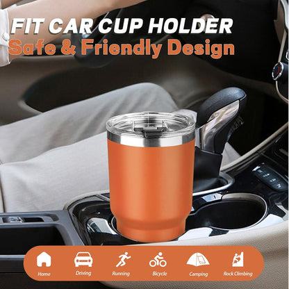 20 oz Tumbler with Lids and Straws, Stainless Steel Insulated Coffee Tumbler, Double Wall Vacuum Insulated Travel Mug Cup, Leakproof Thermal Coffee Cup for Hot and Cold Drinks (Yellow)