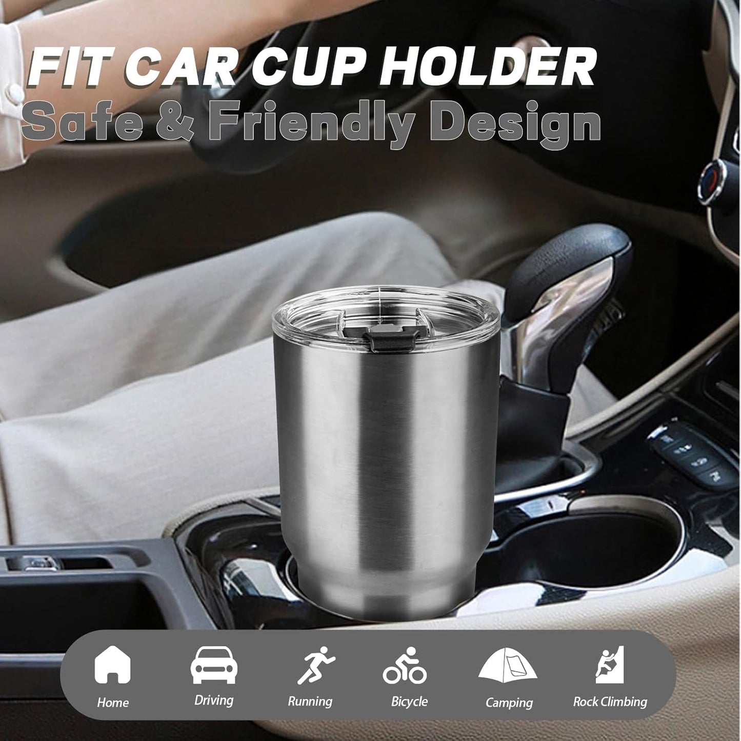 20 oz Tumbler with Lids and Straws, Stainless Steel Insulated Coffee Tumbler, Double Wall Vacuum Insulated Travel Mug Cup, Leakproof Thermal Coffee Cup for Hot and Cold Drinks (Yellow)