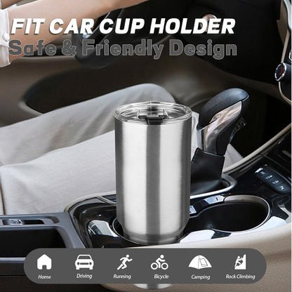 20 oz Tumbler with Lids and Straws, Stainless Steel Insulated Coffee Tumbler, Double Wall Vacuum Insulated Travel Mug Cup, Leakproof Thermal Coffee Cup for Hot and Cold Drinks (Yellow)