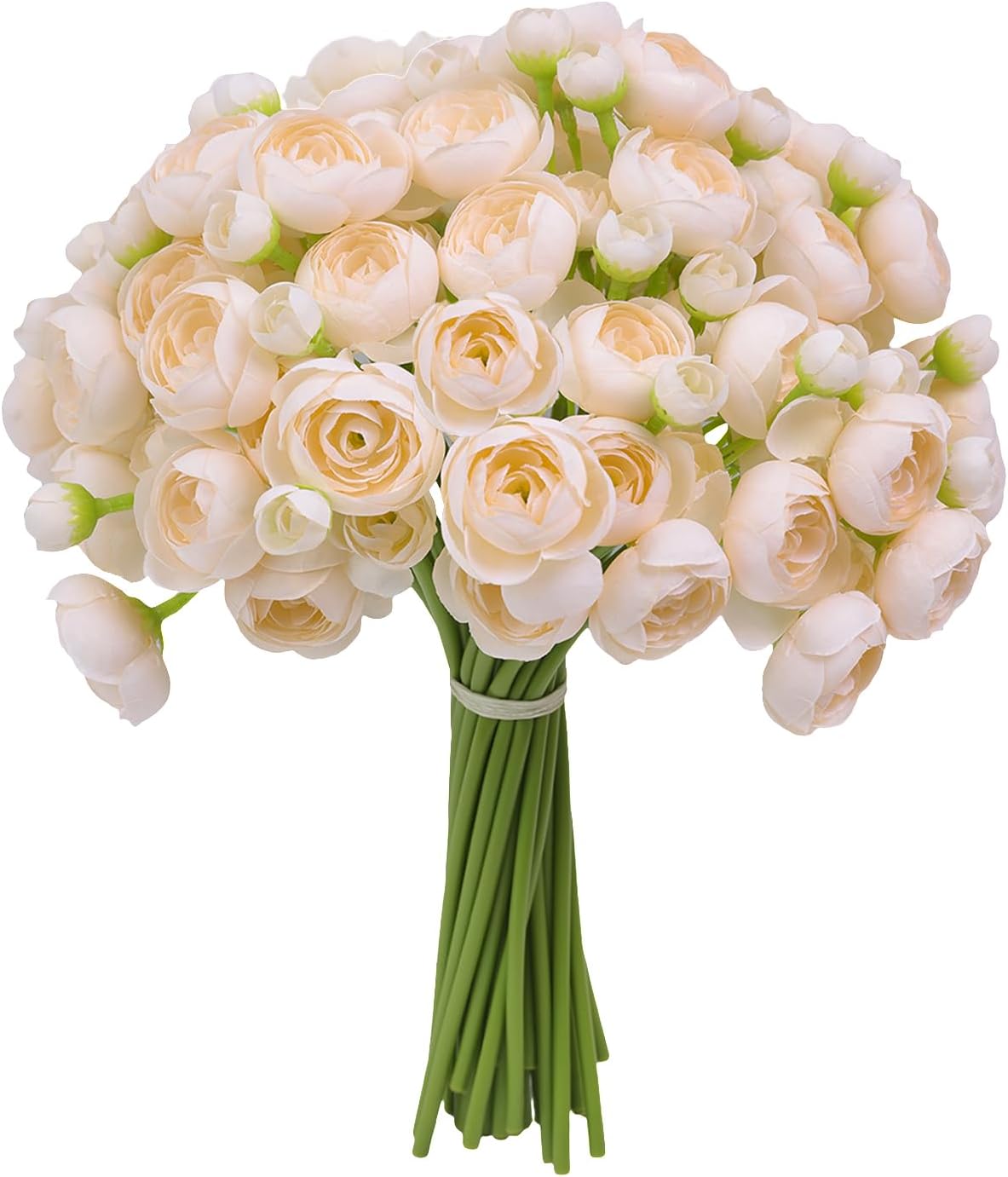 32Pcs Orange Ranunculus Artificial Flowers for DIY Home Wedding