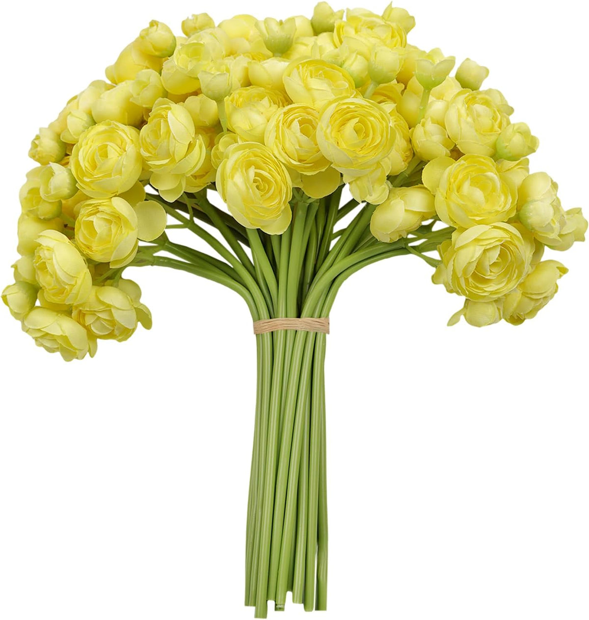 32Pcs Orange Ranunculus Artificial Flowers for DIY Home Wedding