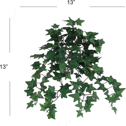 Delicate Mini English Ivy Bush /176L, 13-Inch, Faux Ivy