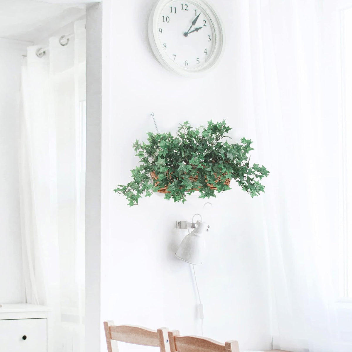 Delicate Mini English Ivy Bush /176L, 13-Inch, Faux Ivy