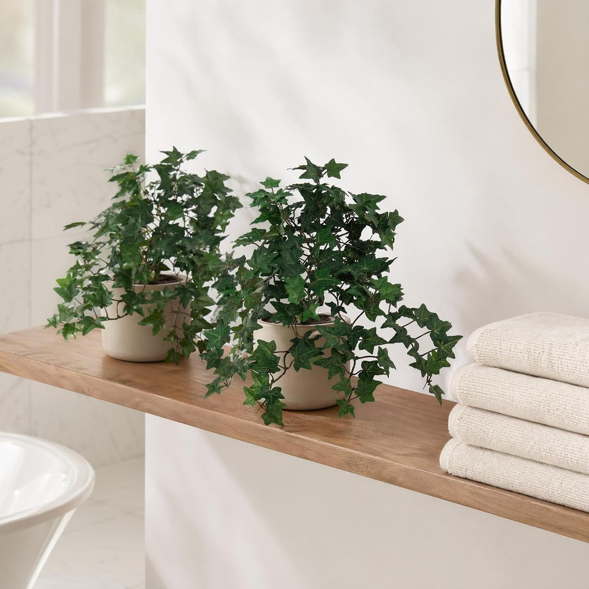 Delicate Mini English Ivy Bush /176L, 13-Inch, Faux Ivy