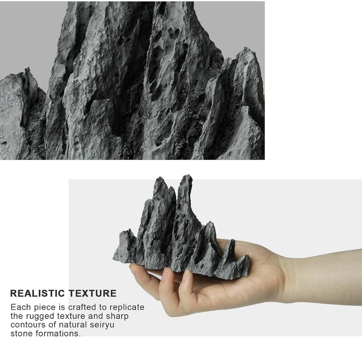 Aquarium Rocks Aquascaping, Micro Resin Seiryu Rock for Aquascaping