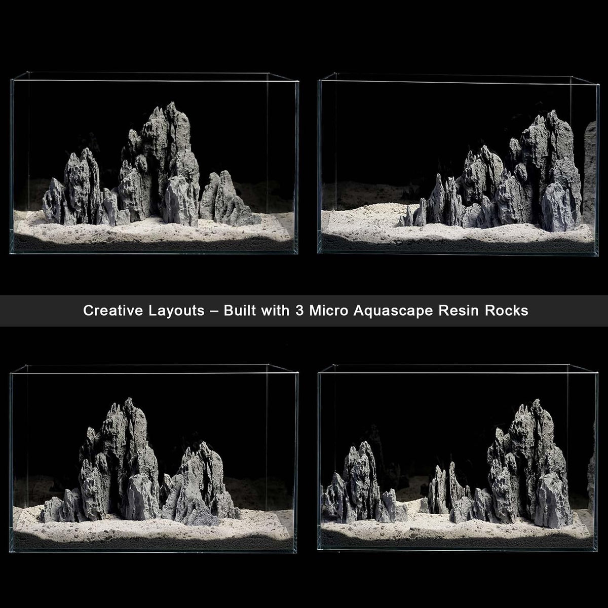 Aquarium Rocks Aquascaping, Micro Resin Seiryu Rock for Aquascaping