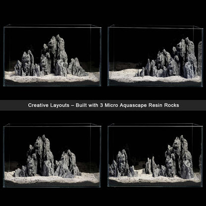 Aquarium Rocks Aquascaping, Micro Resin Seiryu Rock for Aquascaping