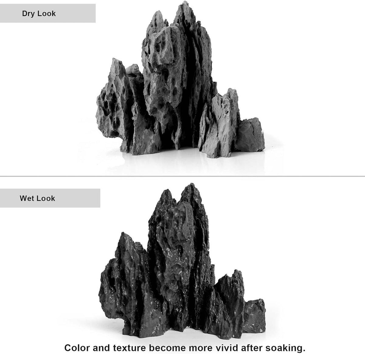Aquarium Rocks Aquascaping, Micro Resin Seiryu Rock for Aquascaping