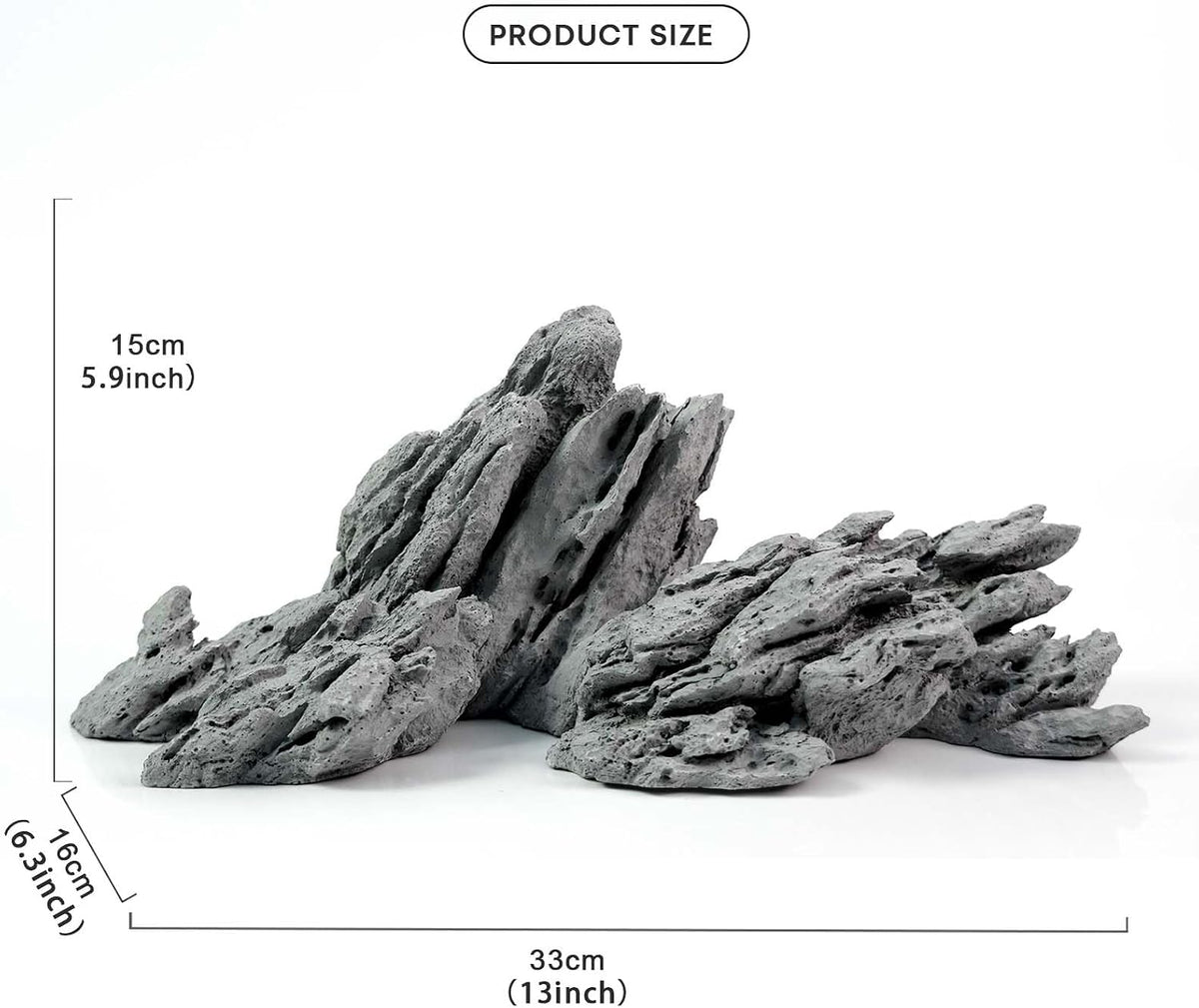 Aquarium Rocks Aquascaping, Micro Resin Seiryu Rock for Aquascaping