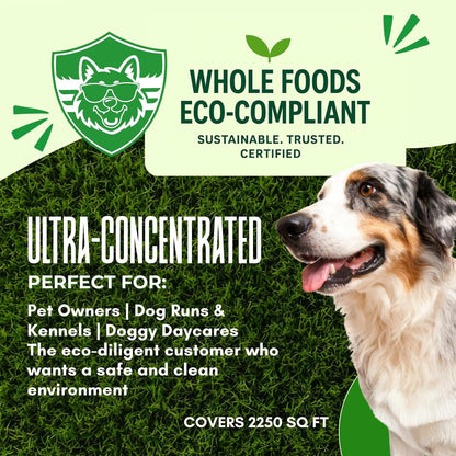 PRO‑STRENGTH Turf Animal Outdoor Pet Odor Remover & Neutralizer for Dogs & Pets – Heavy‑Duty Urine Eliminator for Artificial Turf, Patios & Concrete – Eco‑Friendly – 42.3 fl oz Bag + Sprayer