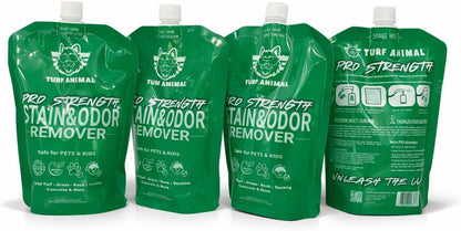 PRO‑STRENGTH Turf Animal Outdoor Pet Odor Remover & Neutralizer for Dogs & Pets – Heavy‑Duty Urine Eliminator for Artificial Turf, Patios & Concrete – Eco‑Friendly – 42.3 fl oz Bag + Sprayer