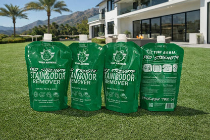 PRO‑STRENGTH Turf Animal Outdoor Pet Odor Remover & Neutralizer for Dogs & Pets – Heavy‑Duty Urine Eliminator for Artificial Turf, Patios & Concrete – Eco‑Friendly – 42.3 fl oz Bag + Sprayer