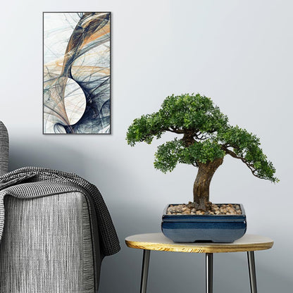 Artificial Bonsai Tree Juniper Faux Plants Indoor Small Fake Plants Decor with Ceramic Pots for Home Table Office Desk Bathroom Shelf Bedroom Living Room Farmhouse Decorations