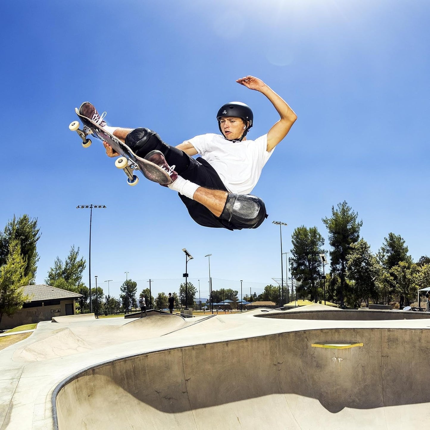 Triple Eight Deep Cover Helmet - Ideal for Skateboarding, Bicycling, BMX, and Roller Skating