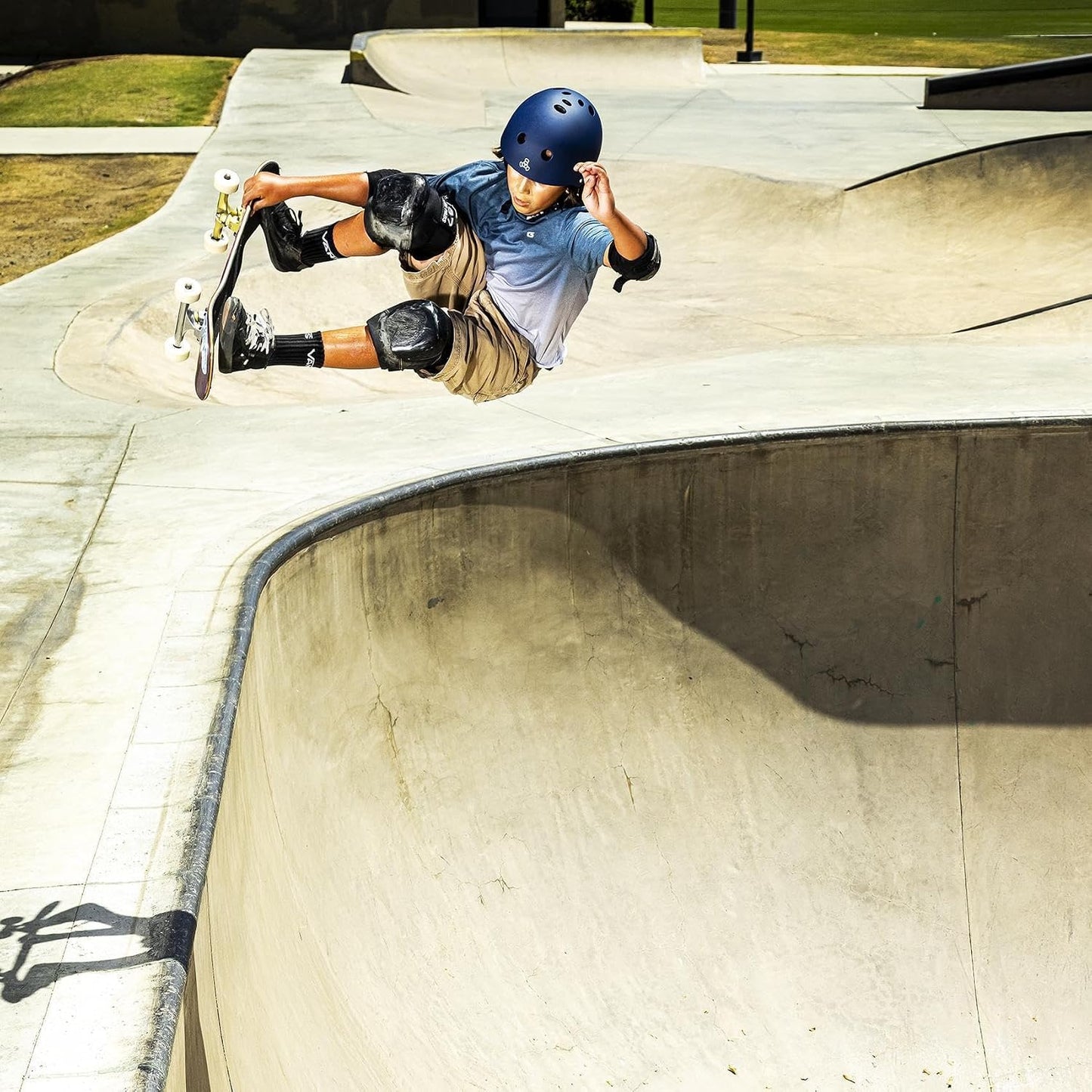 Triple Eight Deep Cover Helmet - Ideal for Skateboarding, Bicycling, BMX, and Roller Skating