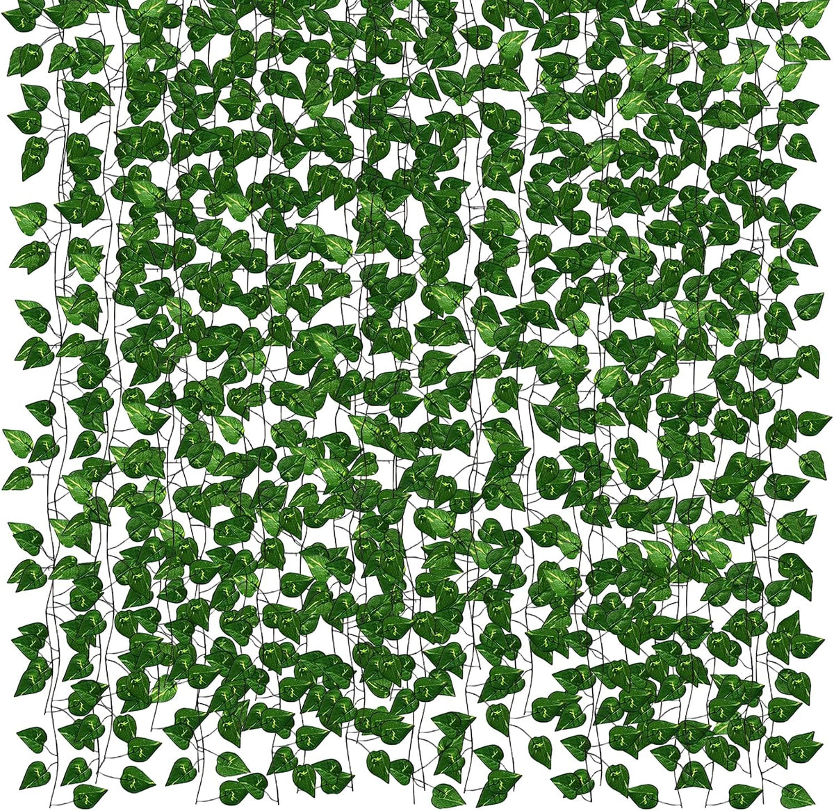 450ft Artificial Ivy Vines Hanging Greenery Garland, Fake Vines Leaves Plants for Bedroom Wall Decor, Garden & Outdoor Wall Decoration