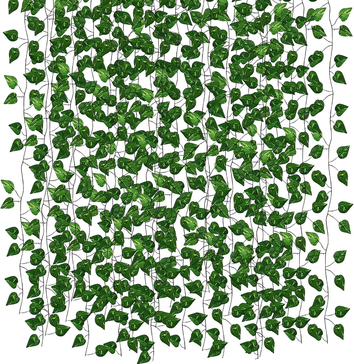 450ft Artificial Ivy Vines Hanging Greenery Garland, Fake Vines Leaves Plants for Bedroom Wall Decor, Garden & Outdoor Wall Decoration