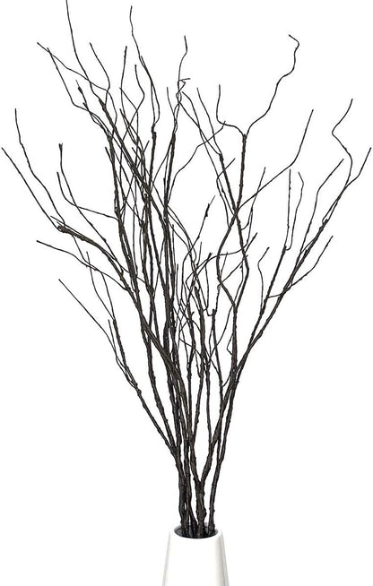 5Pcs 29.5" Lifelike Dry Willow Branches Bendable Iron Wires Artificial Floral Flower Stub Stem DIY Craft Wedding Home Room Office Hotel Hall Decoration