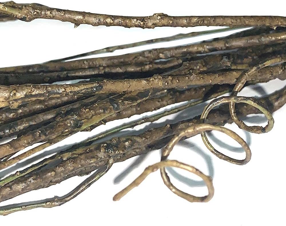 5Pcs 29.5" Lifelike Dry Willow Branches Bendable Iron Wires Artificial Floral Flower Stub Stem DIY Craft Wedding Home Room Office Hotel Hall Decoration