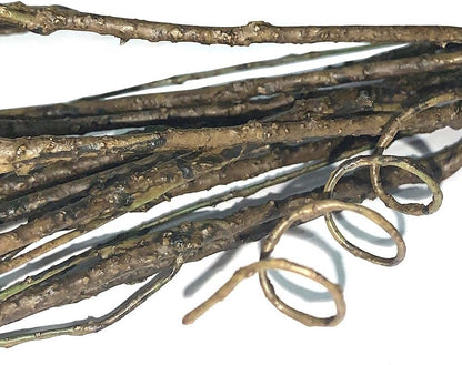 5Pcs 29.5" Lifelike Dry Willow Branches Bendable Iron Wires Artificial Floral Flower Stub Stem DIY Craft Wedding Home Room Office Hotel Hall Decoration