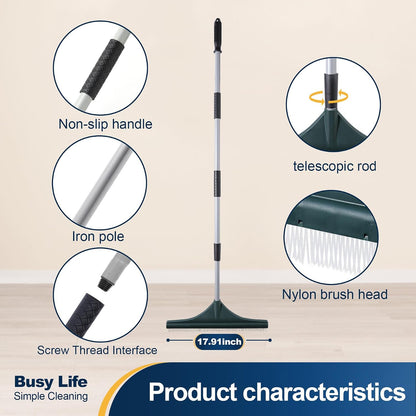 Artificial Turf Rake Grass Brush Broom Carpet Lawn Leaf Rake 56.69"