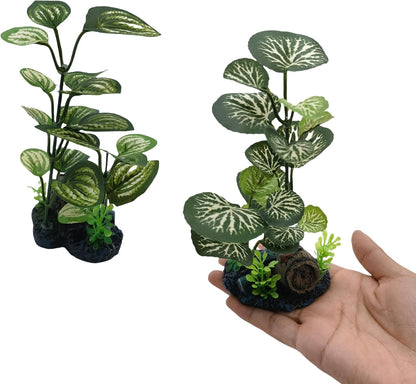 Artificial Fish Tank Plants Aquarium Plant Aquatic Water Grass Foreground Decor (Green)