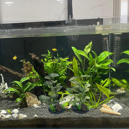 Artificial Fish Tank Plants Aquarium Plant Aquatic Water Grass Foreground Decor (Green)